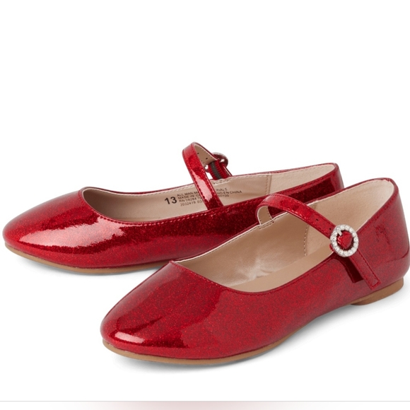 The Children's Place Other - Children's Place Girl's Glitter Ballet Flats.